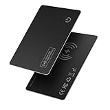 Vodeson Ultra-Slim Waterproof IP68 Wallet Tracker Card, Carga inalámbrica, Compatible con Apple Find My (Solo iOS) - Ideal para billeteras, teléfonos móviles, Equipaje y más (1)