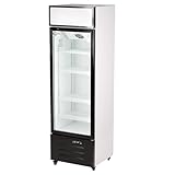 CLEITON® Armario Expositor Refrigerador | Armario Refrigerador | Vitrina Expositora Refrigerada | Nevera Frigorifica Industrial | 300 Litros | 1 Puerta Estática con Aire Circulante |