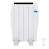 Cecotec Radiador Eléctrico Bajo Consumo Ready Warm 800 Thermal. 4 Elementos, 600 W, De pared o pie, 3 Modos, Temporizador, Mando a Distancia, Pantalla LED, Blanco