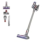 Dyson V8 Animal Aspiradora Sin Cable con 2 Modos de Aspiración, 115 W, 87 Decibeles, Acero inoxidable, 2 Velocidades, Gris