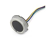 Kissmii R502S Módulo de reconocimiento de dactilares Módulo de huella dactilar Módulo de huella dactilar Escáner Sensor RGB Anillo Indicador