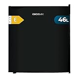 Cecotec Nevera Pequeña Frigorífico Mini Minibar 46L GrandCooler 20000 SilentCompress Black E. Altura 48,7cm, 48 cm de Ancho, Bajo Consumo, Puerta Reversible, Funcionamiento Cíclico, Negro