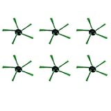 dijiusidy 6 pack/lote Cepillo Lateral fácil de instalar para Vorwerk Kobold VR200 VR300 Robot aspirador filtro de repuesto de plástico