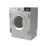 Zanussi ZWT816PCWA Lavasecadora Integrable, Carga Frontal, Lava 8 Kg, Seca 4 Kg, 1600 rpm, AutoAdjust, Panel LCD, Inverter, Programa Rápido, Puerta Blanca, Blanco, Clase E