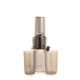 CREATE/JUICER SLOW MINI/Licuadora de extracción lenta blanco roto/Función reverse, tamaño compacto, fácil de limpiar, doble salida, motor DC de 150W