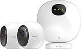 D-Link DCS-2802KT-EU - Kit de cámaras Wifi a batería recargable (sin cables, Full HD 1080p, exterior/interior, 2-way audio, grabación en la nube, compatible Amazon Alexa y Google Home, visión de 140)