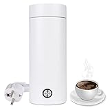 Vegena Pequeño hervidor de agua portátil - 400 ml Hervidor eléctrico de viaje, mini hervidor eléctrico con apagado automático, 5 minutos de cocción rápida para té, leche, café, blanco