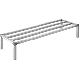 VEVOR Estante de Estiba de Aluminio 152,4x50,8x30,5 cm Estante de Almacenamiento Comercial Carga de 454 kg Fácil Montaje para Almacenamiento de Alimentos en Suelo, en Restaurantes, Cocinas, Garajes