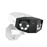 Reolink Cámara Duo 3 PoE: Doble Lente UHD de 16MP, panorámica 180°, Seguimiento de Movimiento, visión Nocturna a Color, detección de Personas/vehículos/Animales, Audio bidireccional, grabación 24/7