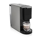 Princess 249451 Máquina de café multicápsulas, adaptadores para cápsulas Nespresso, Dolce Gusto, Lavazza a Modo Mio, monodosis ESE y café molido, 19 bares, depósito de agua extraíble 800 ml, 1450 W