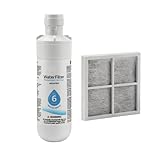 Filtro de agua y aire para frigorífico, filtro antiolores, repuesto para red de aire, repuesto para LG LT1000P, 1 unidad