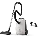 AEG AB51C1SW Aspiradora de Trineo con Bolsa, 750W de Potencia, 3,5L de Capacidad, Cable de 8,5m, 79dB de Ruido, Filtro Lavable, Cepillo Todo Suelo, Boquilla 2 en 1, Incluye 1 Bolsa, Blanco