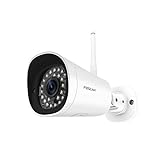 Foscam FI9902P Cámara de seguridad IP inalámbrica 1080P para exteriores, detección humana IA, visión nocturna, ranura para tarjeta SD externa, visualización y reproducción remota a través de la