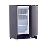 Smad Nevera Trivalente Gas, Frigorífico Absorcion Caravana Camper, Propano y 12v/220v, 60 litros, Negro