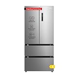 Corberó - Frigorífico French Door | CFFDM61023NFXINMAD | Nevera con Capacidad 512L | Inverter | Inox | Metal Back Cooling | Twist Ice Maker | Luz LED | Crisper | Fresh Box | 39 Db | Clase E, Plateado