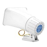 Sirena de Alarma de Bocina, 150dB DC 12V Tono Dual con Cable Sirena de Bocina Altavoz Alarma Antirrobo Sistema de Seguridad de Advertencia Alarma Antirrobo para la Seguridad del Hogar