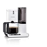 Bosch TKA8011 Cafetera de Goteo, 1.160 W, Capacidad para 10/15 Tazas, Color Blanco