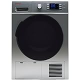 EVVO Secadora Bomba de calor S4.8DXe - Capacidad:8 kg, Eficiencia energética: A++, Airfresh, Color Dark Inox