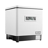 Pequeño Lavavajillas -Esterilización UV, Limpieza Giratoria De 360°, Mini Lavavajillas De Acero Inoxidable Para La Encimera, Lavavajillas, Esterilización a Alta Temperatura, Cocina Saludable