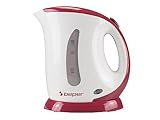 BEPER BB.050 Hervidor de Agua Eléctrico, Capacidad de 1L, Indicador Graduado, Apagado Automático, Aapagado Automático en Ausencia de Agua, Ebullición Rápida, Electric Kettle