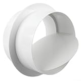 HomeVortex Válvula de retención de válvula de retención de tubería, amortiguador de corriente de tubo redondo, para válvula de cocina de baño, tubo redondo (120 mm)