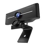 Creative Live! Cam Sync 4K UHD USB Webcam con compensación de contraluz, 95° Lente gran angular, lente de privacidad, micrófonos integrados