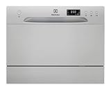 Electrolux ESF2400OS Lavavajillas Compacto, Capacidad 6 Cubiertas, 52 Decibel, Plata