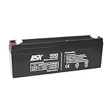 DSK 10323 - Batería de Plomo AGM Recargable y Sellada de 12V y 2,3Ah. Ideal para Sistemas de Alarma de Seguridad, Iluminación de Emergencia, Equipos Eléctricos OEM, Sistemas SAI, Movilidad Eléctrica