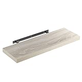 CASARIA Estantería para Pared Baldas Flotantes 70cm Fijación Invisible Repisa Multiusos Estante Madera