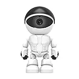 Iegefirm Cámara IP WiFi Robot PTZ 1 pieza 3MP con WiFi Smart Home AI Human Detect Wireless EU Plug