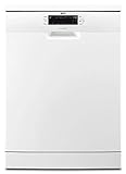 AEG FFB53900ZW Lavavajillas AirDry 14 cubiertos, Display LCD, Desconexión automática, 5 programas a 4 temperaturas, Tercera bandeja para cubiertos, Motor Inverter, 46 dBA, Blanco, 60 cm