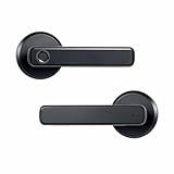 Qeunrtiy Cerradura de Puerta Inteligente con Huella Digital,ContraseñA,Cerradura ElectróNica,Desbloqueo,Perillas de Puerta de Entrada,Cerradura para Dormitorio, Hogar, Hotel, Apartamento