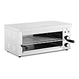 Royal Catering Horno Salamandra para Hostelería Tostador RCPES-280 (Potencia: 2.500 W, Temperatura: 50-300 °C, Acero inoxidable)