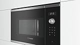 Bosch Serie 6 BFL554MS0 Integrado Solo - Microondas (Integrado, Solo microondas, 25 L, 900 W, Giratorio, Tocar, Negro, Acero inoxidable)