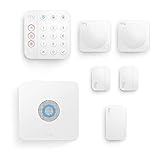 Kit de Ring Alarm - M de Amazon | Sistema de seguridad para el hogar con alarma y vigilancia asistida opcional - Sin compromisos a largo plazo | Compatible con Alexa
