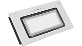 Kaiser Campana de techo EA 546 W Eco + Circulación, pantalla de ventilador, cristal blanco, campana extractora empotrada de 52 cm, 600 m³/h, LED,