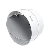 No Retorno Tubo Conexión,Conector de Ø 100 mm con Válvula de Retención para de Ventilación de Conducto,Evita el Retorno del Fluido en Circulación.