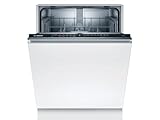 Bosch SMV2ITX22E Serie 2 - Lavavajillas inteligente totalmente integrado, 60 cm de ancho, cesta para cubiertos, secado extra con solo pulsar un botón, InfoLight punto de luz rojo en el suelo,
