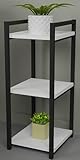 Estantería librería estantes organizador modular, librería modular de madera y metal moderno, cocina, estantería de salón de suelo, librería modular modular modular (blanco, 3 estantes)