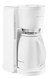 Rowenta CT3801 CAFETERA DE Filtro 1 L Semi-Automã Tica, 850 W, 14 Cups, 44 Decibeles, Acero Inoxidable, Blanco