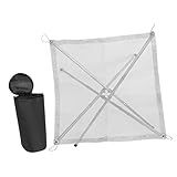 TOYANDONA 1 Juego Puesto de fogata Plegable braseros para jardín Accesorios para fogatas Calefactor Exterior Estufas para Exteriores Soporte para Quemar Camping Acampar al Aire Libre Silver