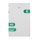 Svan Congelador vertical Blanco SCV855501E. Capacidad 85 Litros, Puerta Reversible, Bajo nivel Sonoro, Eficiencia Energética Clase E