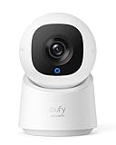 eufy Security Indoor CAM C210, Camara vigilancia WiFi Interior, resolución 1080p con PTZ de 360°, Human/Motion AI, Ideal como Monitor de bebés/cámara para Mascotas/Seguridad en el hogar