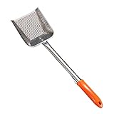 Colcolo Skimmer de Aceite para freidora frita Papas Fritas Separador de Aceite Alimento Colador de Acero Inoxidable Filtro, 49.5cmx14cmx3cm