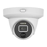 Cámara de seguridad Swann Cámara domo CCTV 4K Ultra HD Detección de vehículos humanos Visión nocturna Cámara de vigilancia impermeable amplia vista con luz de advertencia