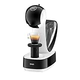 DeLonghi Cafetera en cápsulas Nescafé Dolce Gusto Infinissima Pod, espresso, capuchino y más, 1,2 litros, EDG260W, blanca y negra, paquete de 1