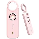 SnapSiren: Alarma Personal de Seguridad para Mujer y Hombre - Dispositivo de Defensa Portátil - Sirena de 135 dB y Luz Estroboscópica - Control Apertura Puertas - Alarma Batería Baja (Negro)