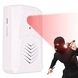 CCYLEZ Alarma de Entrada, Alarma de Sensor de Movimiento PIR con Batería, Voz Grabable, Altavoz de 1 W, Reproductor de Sonido de Bienvenida para Tienda