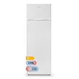 UNIVERSALBLUE Frigorífico Doble Puerta 239 L | Refrigerado Blanco de 160 cm con Luz LED | Frigo 166L + 60L Congelador | Nevera Puerta Reversible | ENVÍO + SUBIDA A PLANTA INCLUIDO