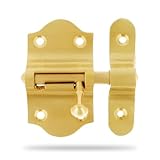 Amig - Pasador de Sobreponer - Modelo 720 - Fabricado en Latón - Medidas: 30 mm - Incluye Tornillería - Ideal para Puertas y Ventanas - Acabado: Mate